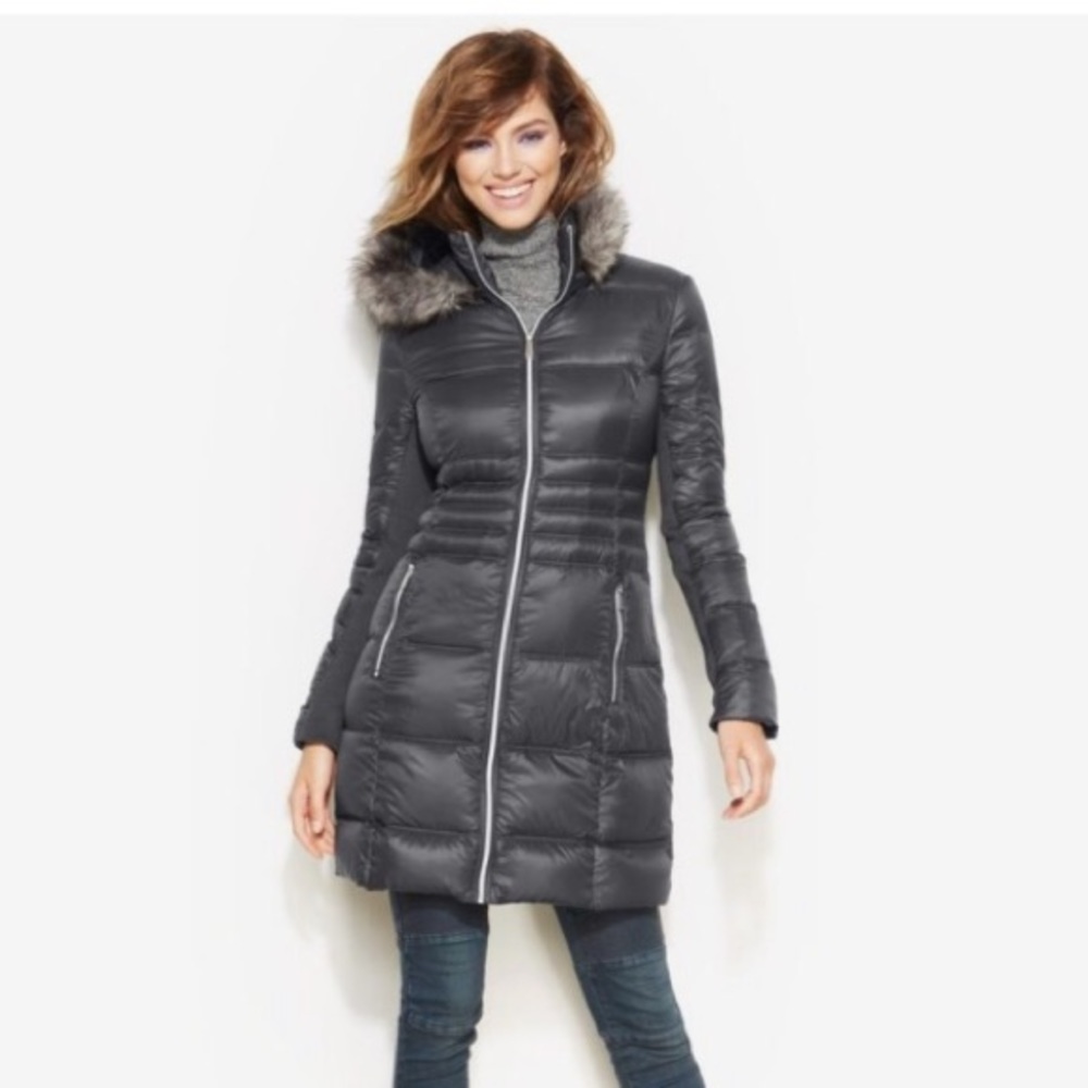 BCBG  Ultra Lightweight Packable Down Puffer